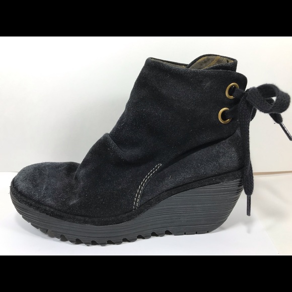 fly suede ankle boots